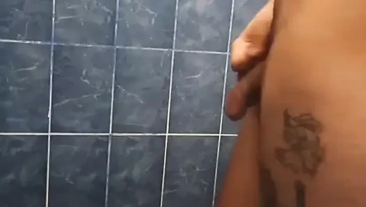Stroking in the Shower - Tall Tatted Peruvian
