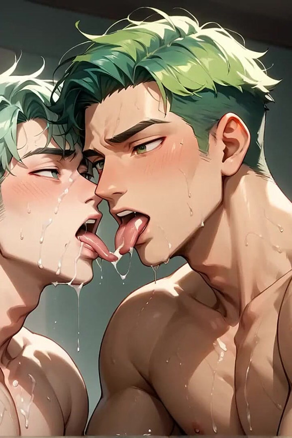 Green-haired Muscle's Sunlit Bedroom Creampie Explosion Melting Gay Hardcore Porn!