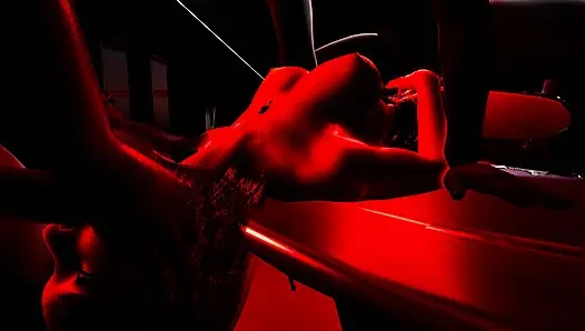 PELACUR KLUB MALAM YANG TERANGSANG MENCOBA THREESOME DENGAN DUA PRIA