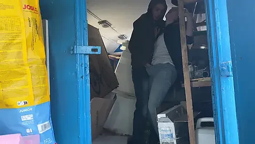 A warehouse worker fucked the manager hard right there on the boxes and put her in her place