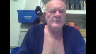 grandpa cum on webcam