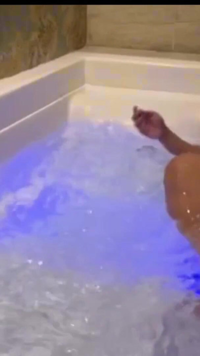 Lesbian moans and pleasure in the pool fingers sliding inside wet bikini | Clip 1