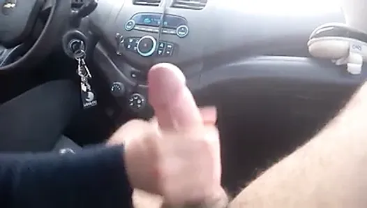 gives handjob in her car