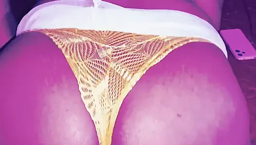 I tore my stepmom's panties and came a lot in her beautiful pussy, hairy pussy and her big tits