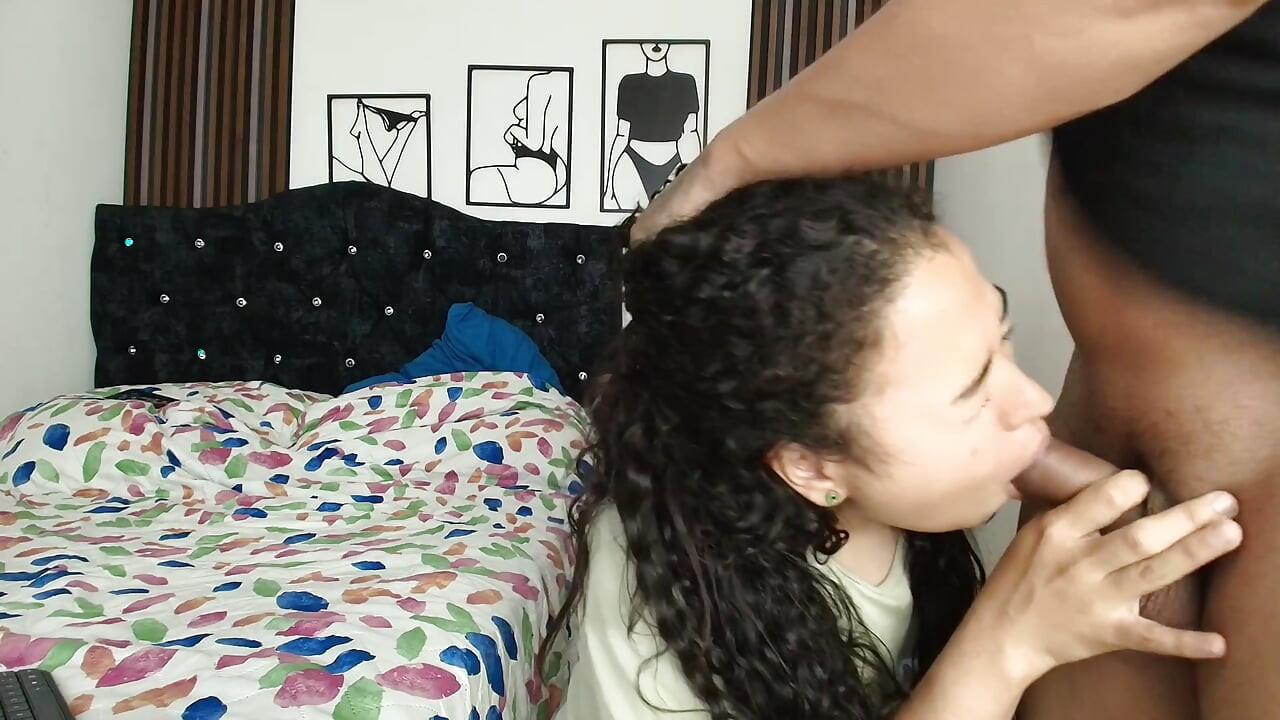 He sucks me and then starts playing with his big pussy