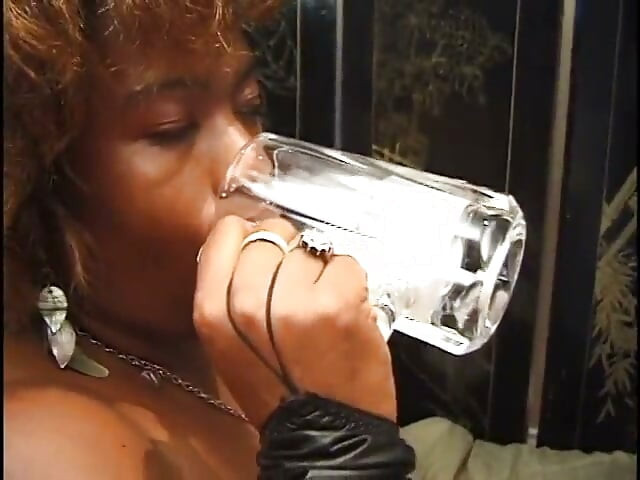 Dirty girl gets slammed while leaking milk for huge titties on couch