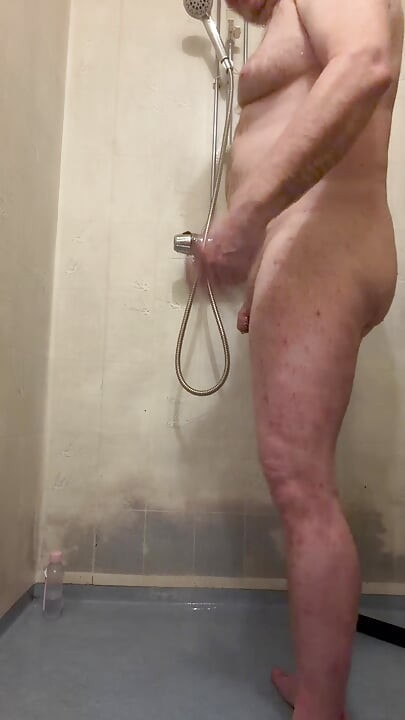 ASMR Man taking ordinary shower