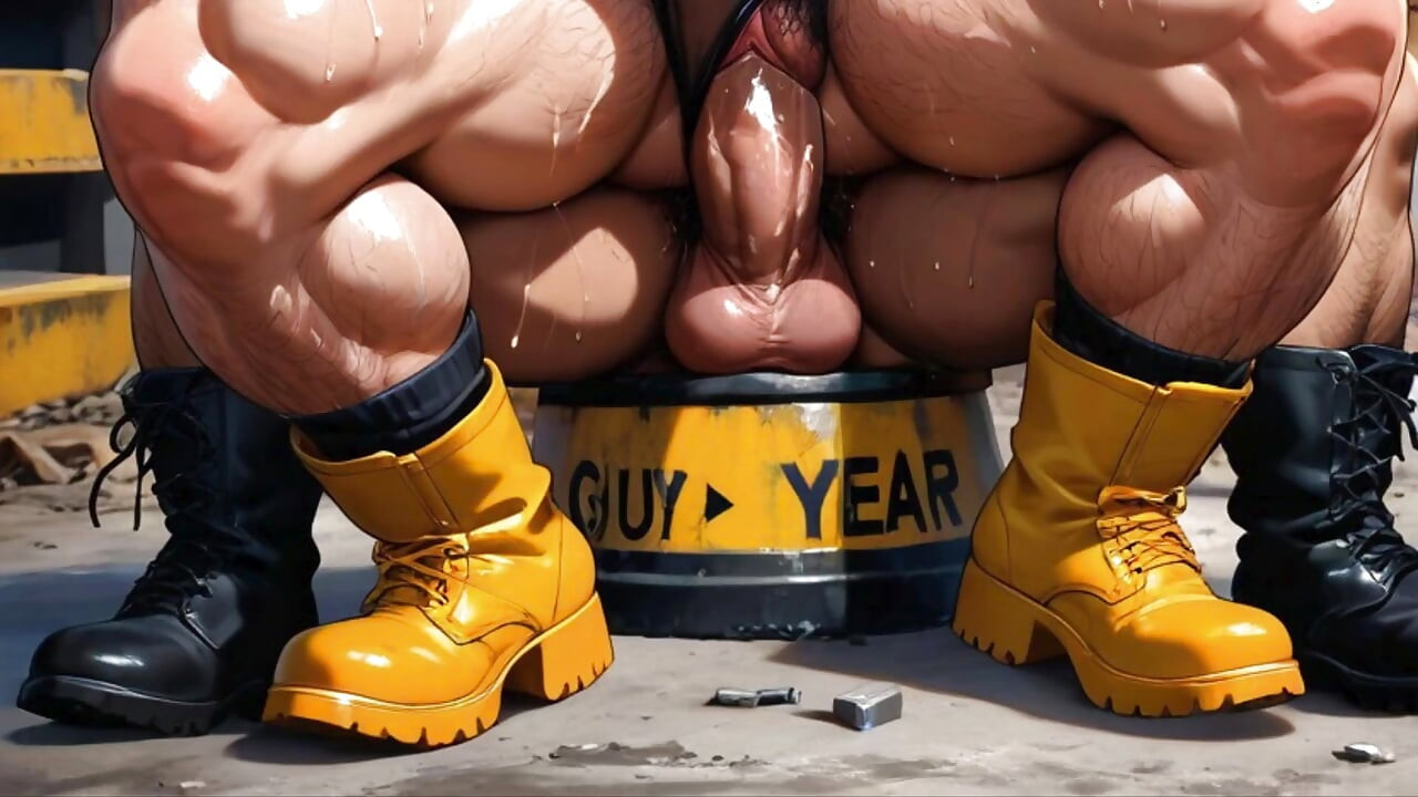 Ftm Chubby, pracownik, Dostał kutasa w jej cipki podczas budowy hentai animacji porno