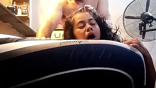 Latina milf mercilessly anal fucked
