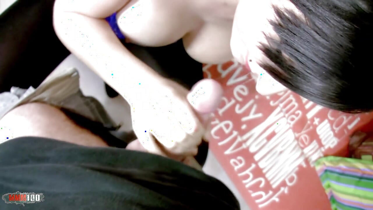 French Amateur Tania Berry - Deep Throat Blowjob & Hard Fucking on Sofa