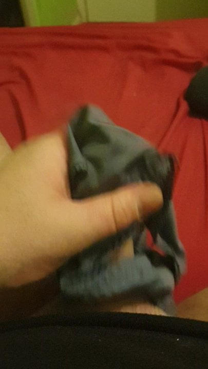 Masturbating with panties