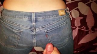 MILF in cum covered Levis 505