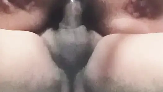 Watching some porn while riding cock