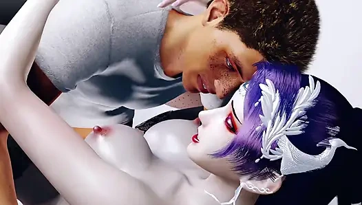 Pelacur toket besar 3d telanjang tubuhnya yang sempurna selingkuh dengan orang asing