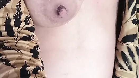 Cute college girl showing boobs and pussy