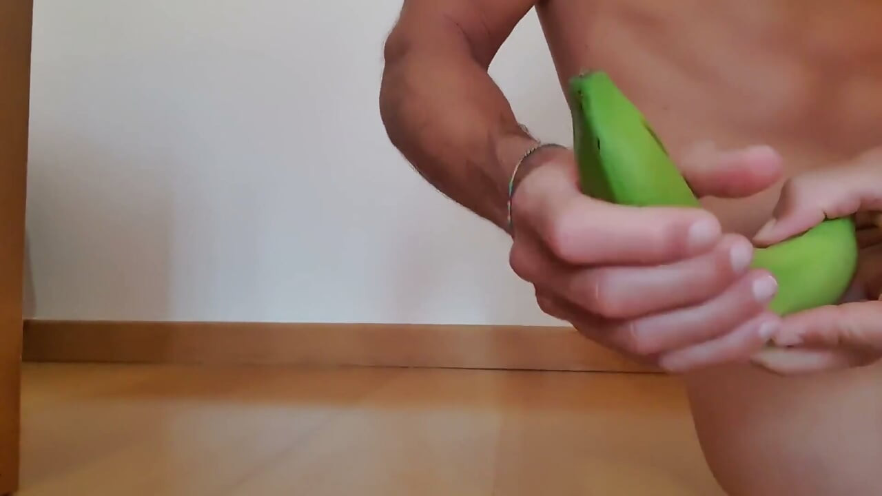 Sticking a Banana in My Tasty Ass and Cumming a Lot