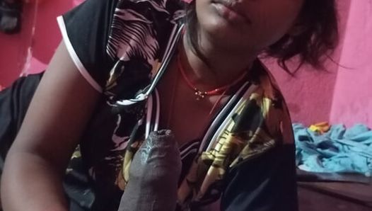 Poonam bhabhi sucked her landlord's cock and cock ka pani nikal