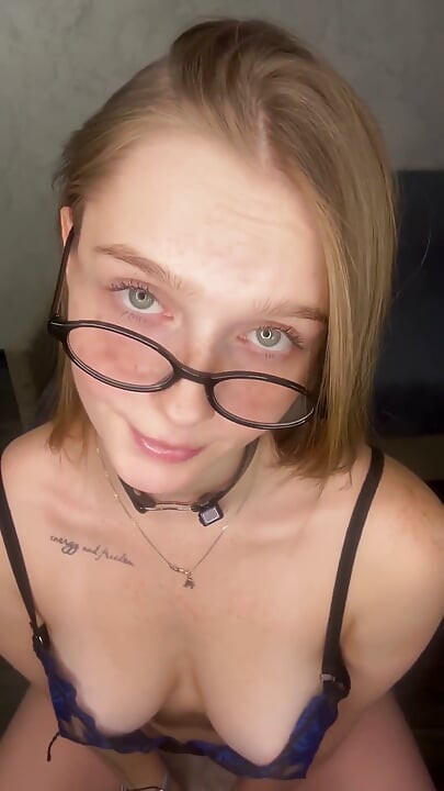 Your Teacher Flirts with You and Sucks a Dildo