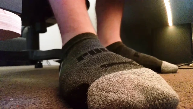 Under Desk Sock Tease