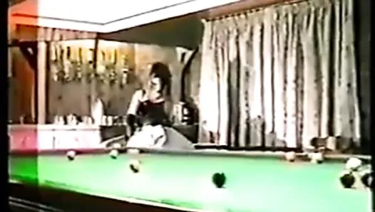 1980s? Amateur Stripper Gang Bang in Snooker Hall