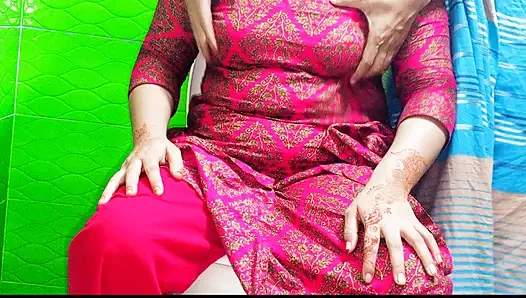 Bangladeshi newly married stepmom dirty talk with stepson sex video, Desi tharki stepson fuck his hot stepmom Bengali