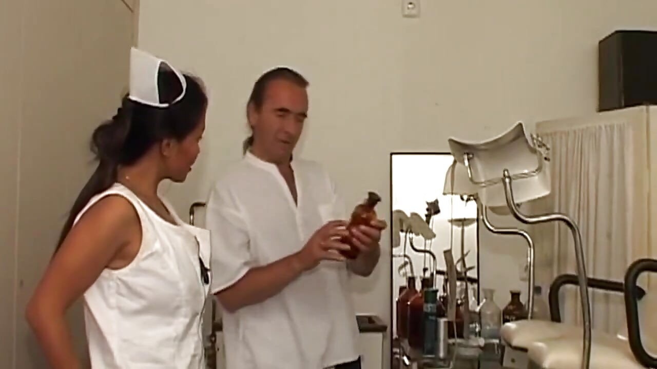 Curvy Asian MILF Nurse Drains Mature Doctor Deep