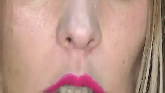 Hot Fun Swallowing Big Tangerines