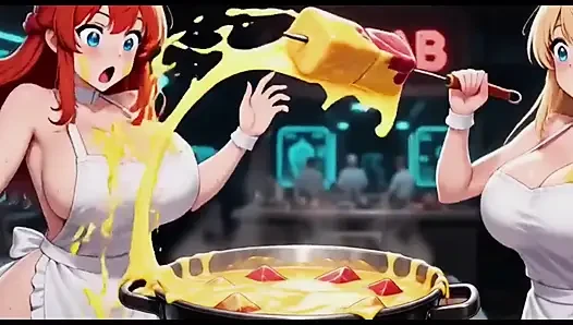 Lustiges kochvideo, ai-animation