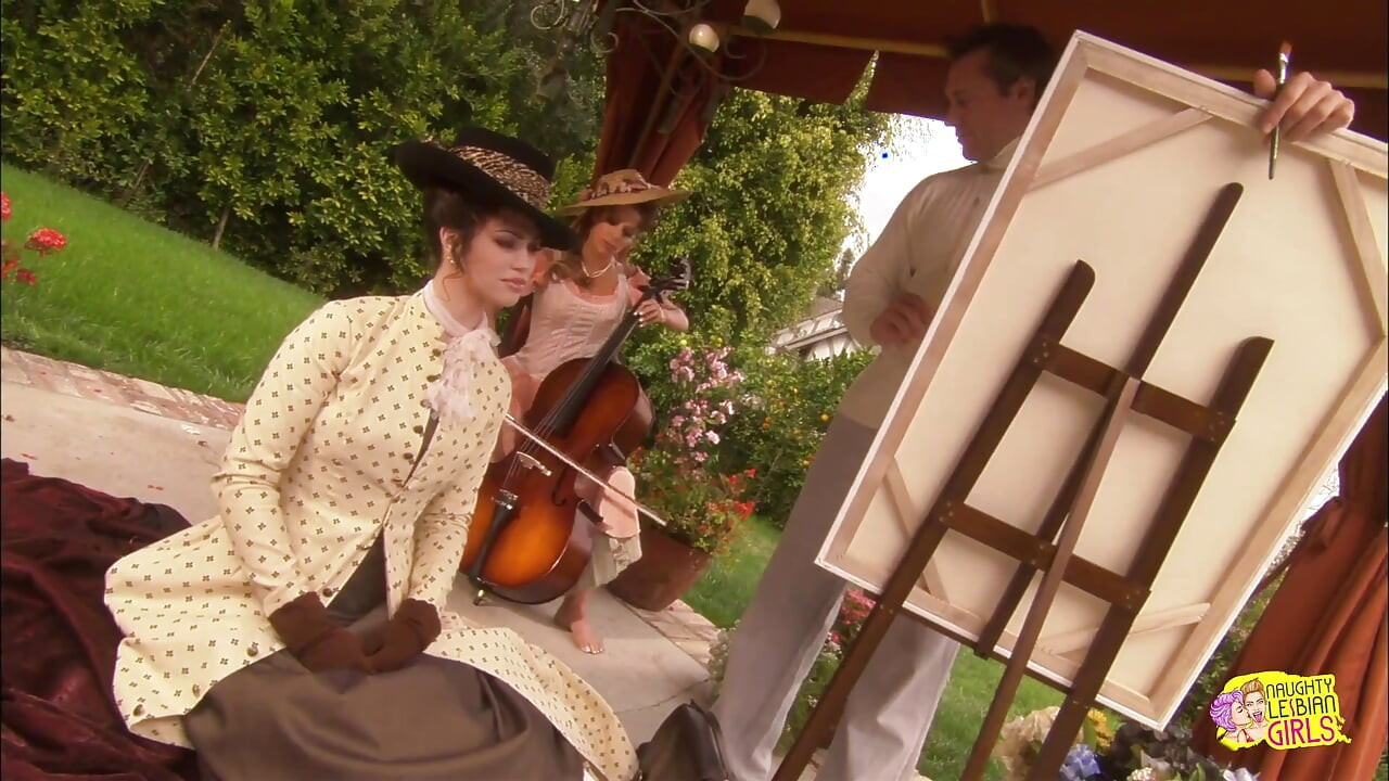 She Was Playing Cello and Her Lesbian Friend Came and They Started Kissing Each Other
