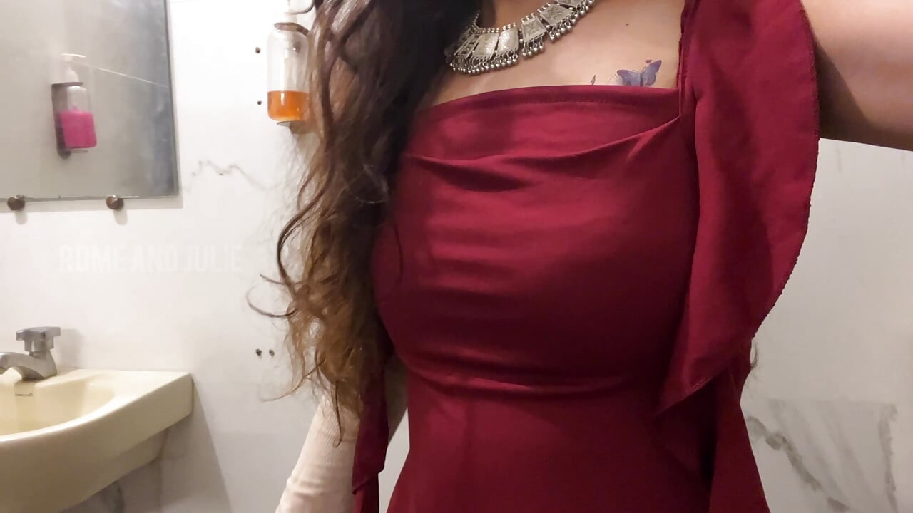 She's in party but I fucked her in Public Bathroom