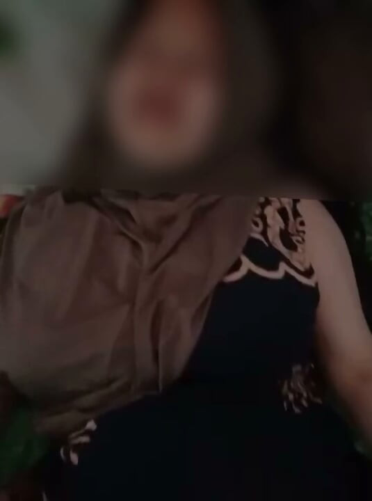 The sighing of a village girl in hijab is really very delicious part2