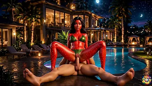 Leidenschaft am pool unter den sternen - AI hentai ASmr