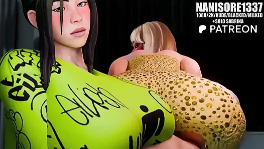 Fortnite Sabrina X Billie обратная наездница в видео от первого лица