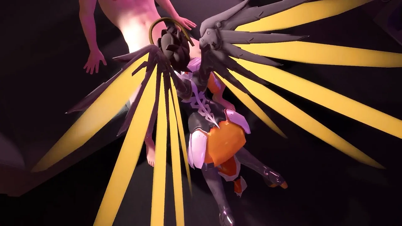 Mercy Sucks Dick on Her Knees in POV Overwatch Parody