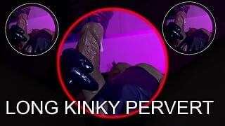 Jerking with latex gloves