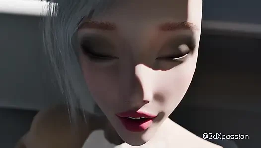 Nexus-3: In meinem Orbit. Verführerische, vollbusige Blondine hat den besten Sex auf der Raumstation