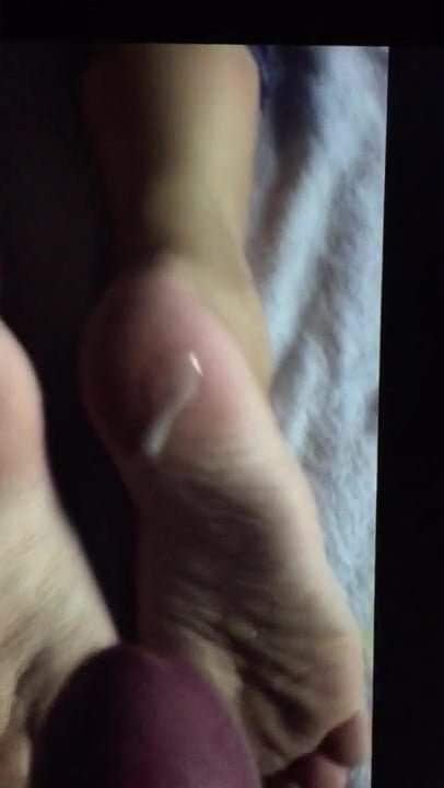 Painting His Cousin Soles Real Good