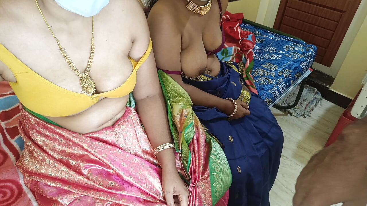 Married sisters enjoying threesome hot sex