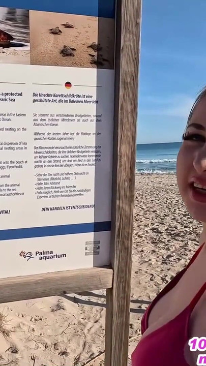 Jaw-dropping moment from "German teen fucked in the ass on Mallorca beach"