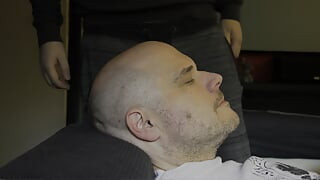Surprised while resting - cock in mouth and sucked
