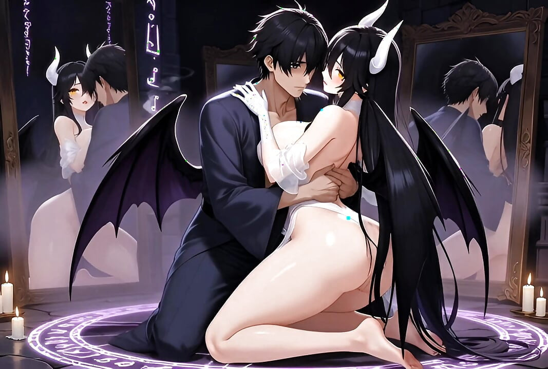 Albedo Succubus Magical Bonding Ritual Passionate Creampie Devotion Fantasy