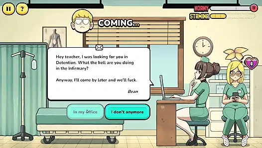 Хентай игра - проблемная студентка - учитель трахает студентов в 2 Lvl