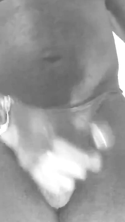 Black & White Black Muscle Dad Edging and Cum