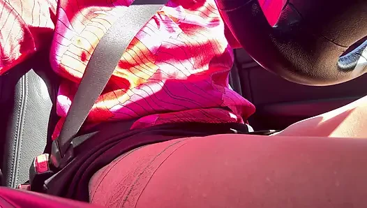 I pulled over and rubbed my pussy in the car until I had an intense orgasm.