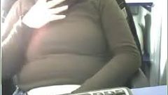 show her boobs in the office