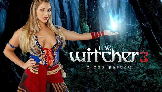 Kurvige Kayley Gunner als Keira Metz beschloss, ihren Witcher-VR-Porno zu ficken