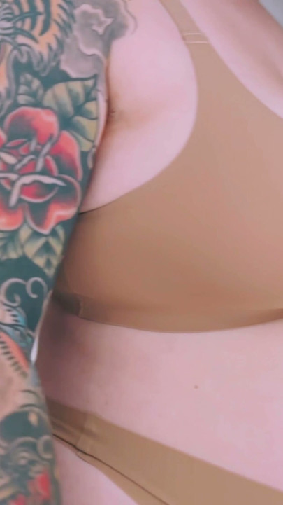 Curvy British MILF Tries On Sexy SHEIN Lingerie Tattooed & Busty PART TWO | Clip 3
