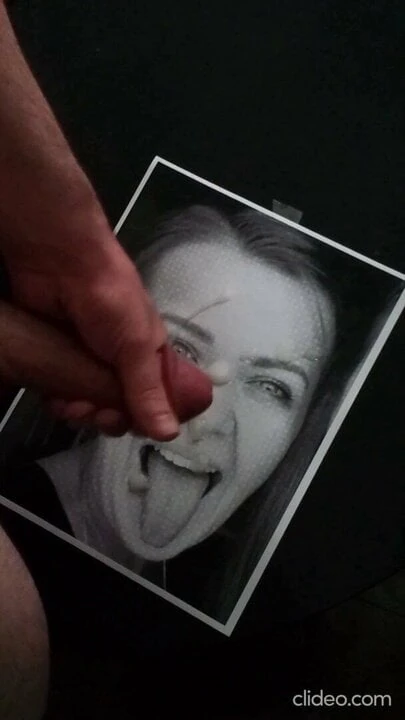 Hard and loud cum on GF face trib.