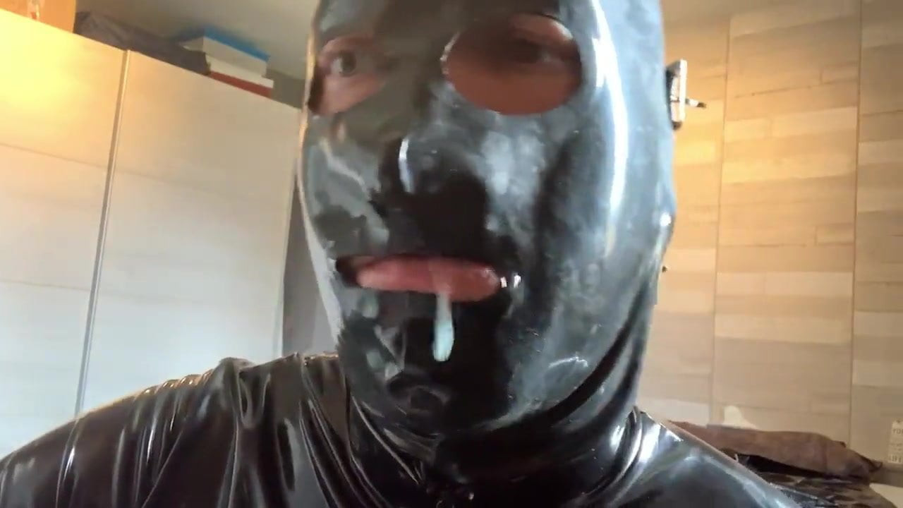 Gay Fetish In Catsuite Sperm