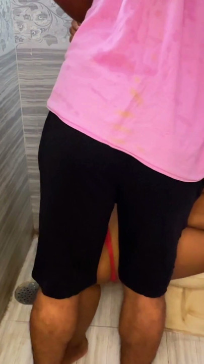 Rough Fucking In Bathroom! - Cum | Clip 1